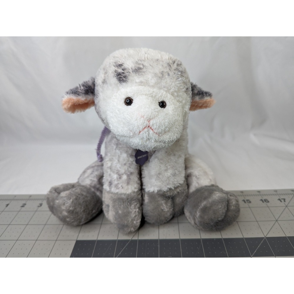 Gray White Sheep Plush Lamb 8 Inch Stuffed Animal Toy